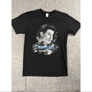 Startee Shawn Mendes World‎ Tour T-Shirt Men's S Black Graphic Short Sleeve